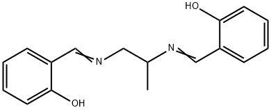 N,N'-双(亚水杨基)-1,2-丙二胺 结构式