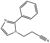 23996-12-5 3-(2-苯基-1-咪唑基)丙腈 结构式