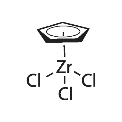 环戊二烯基三氯化锆(IV) 结构式