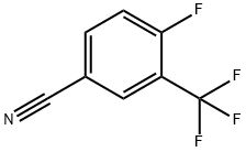 4-氟-3-(三氟甲基)苯甲腈 结构式