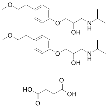 琥珀酸美托洛尔 结构式