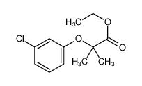 2-(3-氯苯氧基)-2-甲基丙酸乙酯 结构式