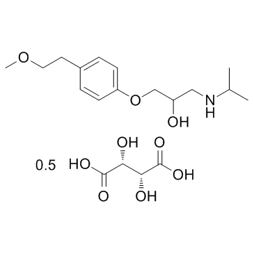 酒石酸美托洛尔 结构式