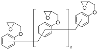 聚[(苯基缩水甘油基醚)-co-甲醛] 结构式