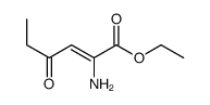 2-氨基-4-氧代-2-己烯酸乙酯 结构式