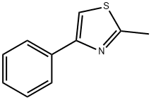 2-甲基-4-苯基噻唑 结构式