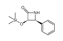 (3R,4S)-4-苯基-3-[(三甲基硅基)氧基]-2-氮杂环丁酮 结构式