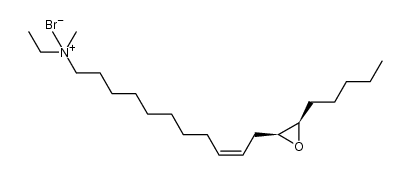 N-乙基-N,N-二甲基-9-十一碳烯-1-铵 11-[(2S,3R)-3-戊基-2-环氧乙烷基]-溴化物(1:1),(9Z)- 结构式