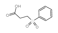 3-(苯磺酰)丙酸 结构式