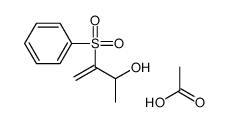 3-(苯磺酰基)-3-丁烯-2-醇乙酸酯 结构式