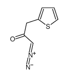 1-重氮-3-(2-噻吩基)丙酮 结构式