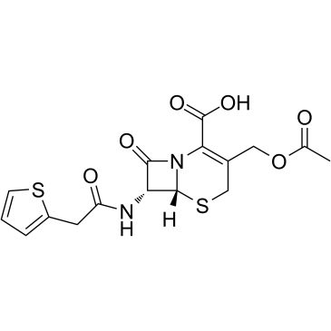 头孢噻吩 结构式