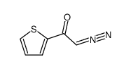 2-重氮-1-(2-噻吩基)乙酮 结构式