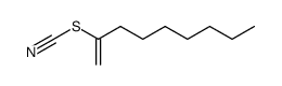 硫氰酸1-亚甲基辛酯 结构式