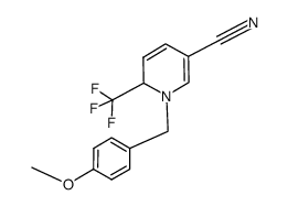 1-(4-甲氧基苄基)-6-(三氟甲基)-1,6-二氢吡啶-3-甲腈 结构式
