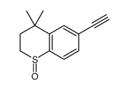 6-乙炔基-4,4-二甲基苯并噻喃1-氧化物 结构式