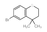 6-溴-4,4-二甲基硫代苯并二氢吡喃 结构式