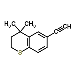 6-乙炔基-4,4-二甲基二氢苯并噻喃 结构式