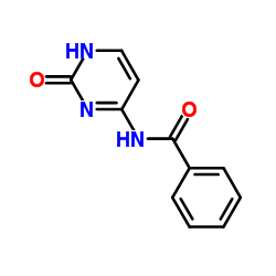 N4-苯甲酰基胞嘧啶 结构式
