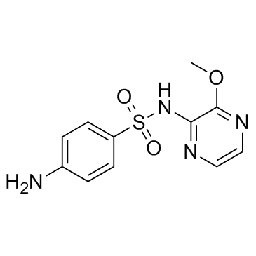 磺胺林 结构式