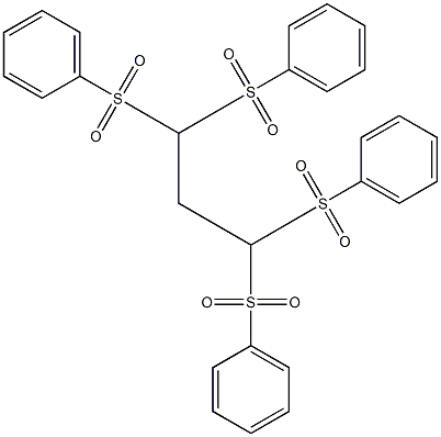 1,3,3-三(苯磺酰基)丙基磺酰苯 结构式
