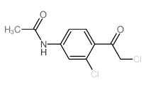 N-[3-氯-4-(2-氯乙酰基)苯基]乙酰胺 结构式
