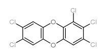 1,2,3,7,8-五氯二苯并对二恶英 结构式