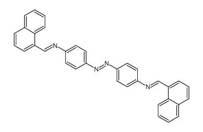 4,4'-偶氮二[N-(1-萘基亚甲基)苯胺] 结构式