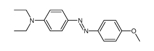 N,N-二乙基-4-[(4-甲氧基苯基)偶氮基]苯胺 结构式