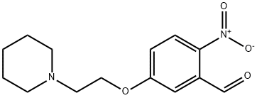 2-硝基-5-(2-哌啶-1-基乙氧基)苯甲醛 结构式