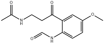 N-Γ-乙酰基-N-2-甲酰-5-甲氧基犬尿氨酸 结构式