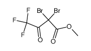 2,2-二溴-4,4,4-三氟-3-氧代丁酸甲酯 结构式