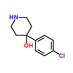4-(4-氯苯基)-4-羟基哌啶 结构式