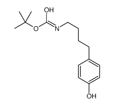 Carbamic acid, [4-(4-hydroxyphenyl)butyl]-, 1,1-dimethylethyl ester 结构式