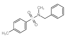 N-苄基-N-甲基对甲苯磺酰胺 结构式