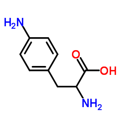 对氨基-DL-苯丙氨酸水合物 结构式