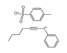 1-己炔基(苯基)碘鎓对甲苯磺酸盐 结构式
