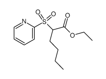 2-(吡啶-2-基磺酰基)己酸乙酯 结构式
