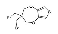 3,3-双(溴甲基)-3,4-二氢-2H-噻吩并[3,4-b][1,4]二氧杂环庚烷 结构式