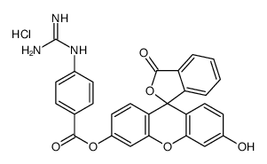 荧光素单-4-胍基苯甲酸酯盐酸盐 结构式