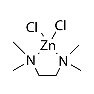 二氯(N,N,N',N'-四甲基乙二胺)锌 结构式