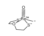 甲基氧代[[2,2'-(氧-κO)双[乙硫醇根合-κS]](2-)]合铼, (SP-5-31)- (9CI) 结构式