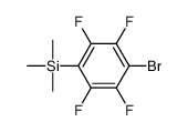 (4-溴-2,3,5,6-四氟苯基)三甲基硅烷 结构式