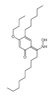 1-(4-丁氧基-5-己基-2-羟基苯基)-1-癸酮肟 结构式