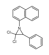1-(1-萘基)-3-苯基-2,2-二氯氮丙啶 结构式