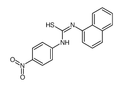 1-萘基-3-(4-硝基苯基)硫脲 结构式