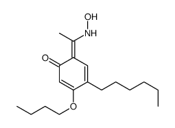 1-(4-丁氧基-5-己基-2-羟基苯基)乙酮肟 结构式
