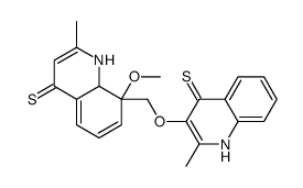 8-甲氧基-2-甲基-4-喹啉硫醇 结构式