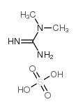 N,N-二甲基胍硫酸盐 结构式