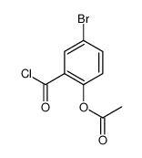 2-乙酰氧基-5-溴苯甲酰氯 结构式
